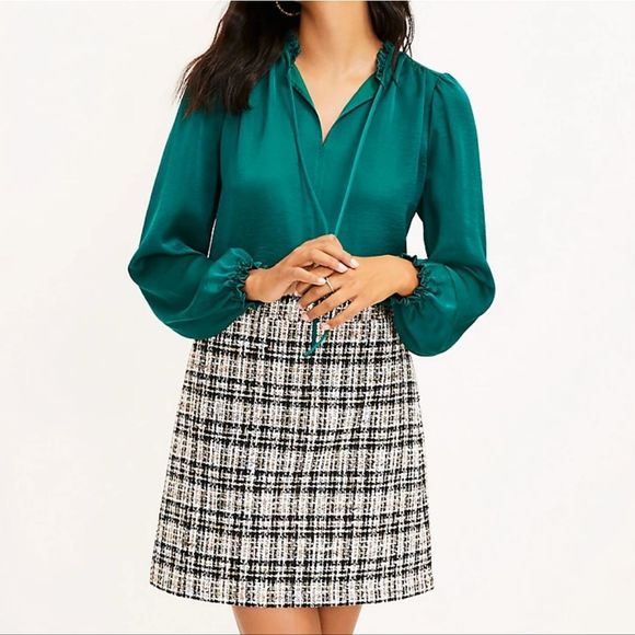 LOFT Dresses & Skirts - NEW LOFT Ann Taylor Tweed Shimmer Shift Skirt